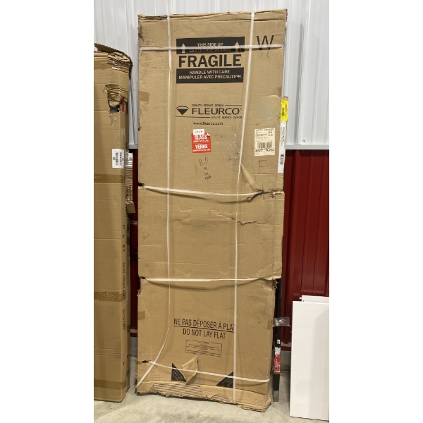 GLASS SHOWER DOOR PANE - APPROX. 24 X 80 IN