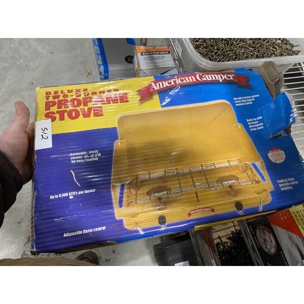 2 BURNER PROPANE STOVE