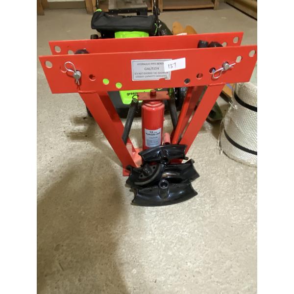 12 TON HYDRAULIC JACK PIPE BENDER WITH ACCESSORIES