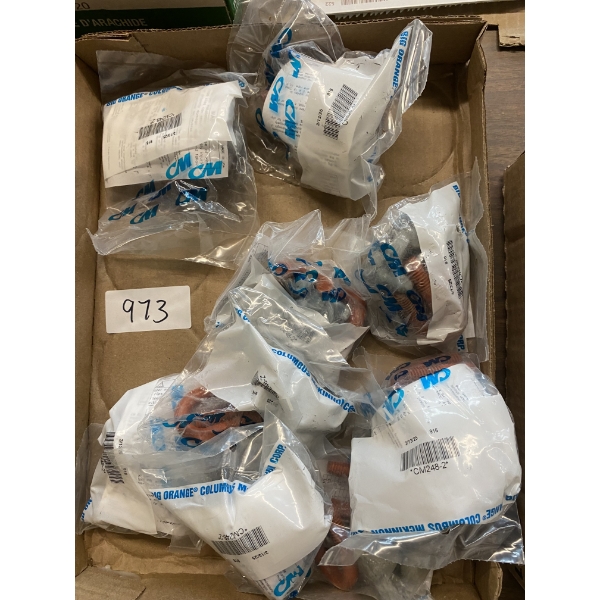 BOX OF SMALL CABLE CLAMPS