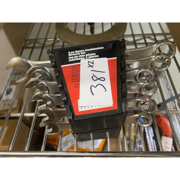 2 OF 5-PIECE METRIC AND STANDARD WRENCH SET