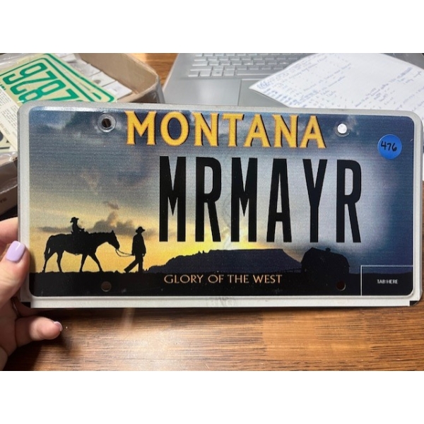 MONTANA LICENCE PLATE