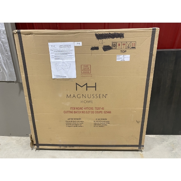 METAL ROUND GLASS TOP COCKTAIL TABLE