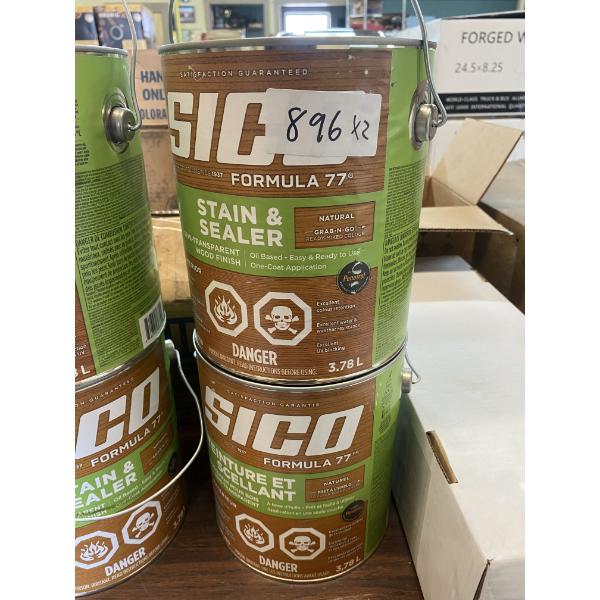 2 GAL OF SICO SEMI TRANSPARENT STAIN AND SEALER 