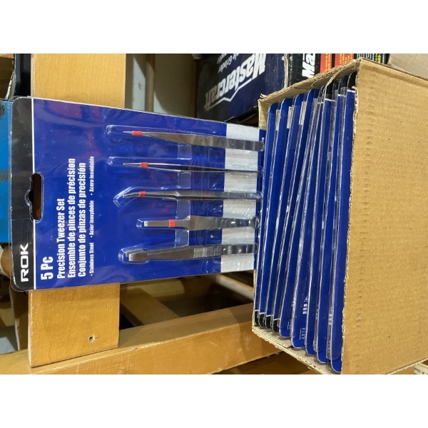 10 OF 5-PIECE TWEEZER SETS