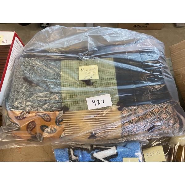 HOMEMADE TACKED QUILT 