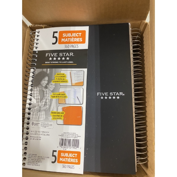 5 OF 5-STAR NOTEBOOKS