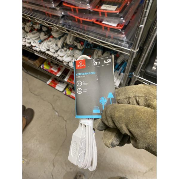 6 GLOBE EXTENSION CORDS - 6.5 FT