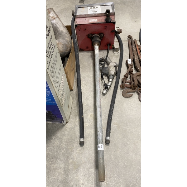 ELECTRIC FUEL PUMP WITH GUAGES AND NOZZLE AND HOSE