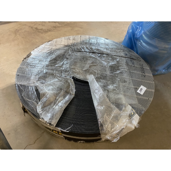 VERY LARGE ROLL OF 4 INCH BELTING - APPROX. 1/8 INCH THICK