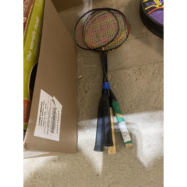 4 BADMINTON RACKETS