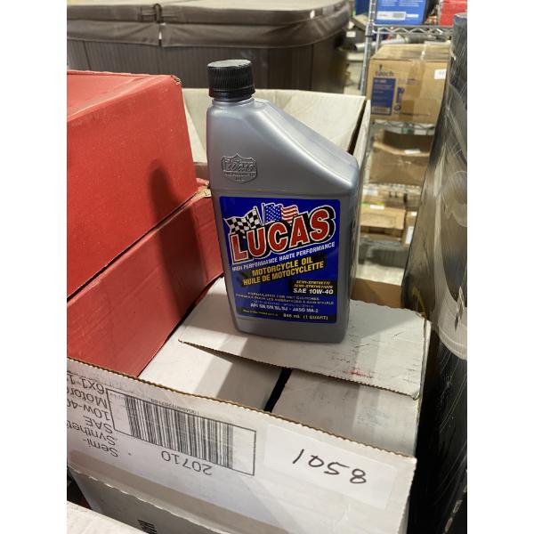 4 BOTTLES OF LUCAS 10W-40 OIL