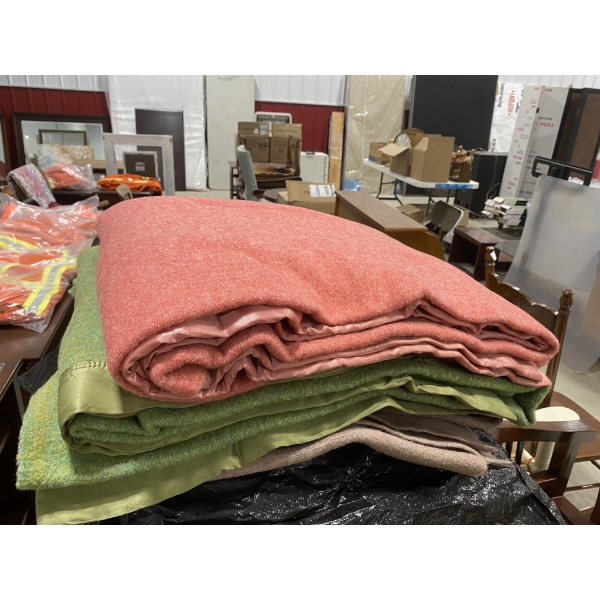 3 HEAVY WOOL BLANKETS