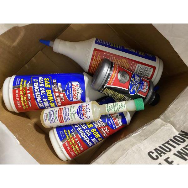 BOX LOT OF LUCAS OIL PRODUCTS