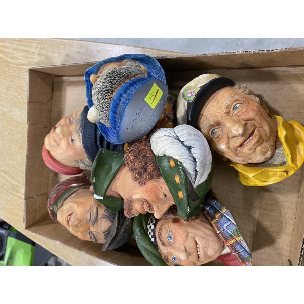 7 WALL HANGING HEAD ORNAMENTS 