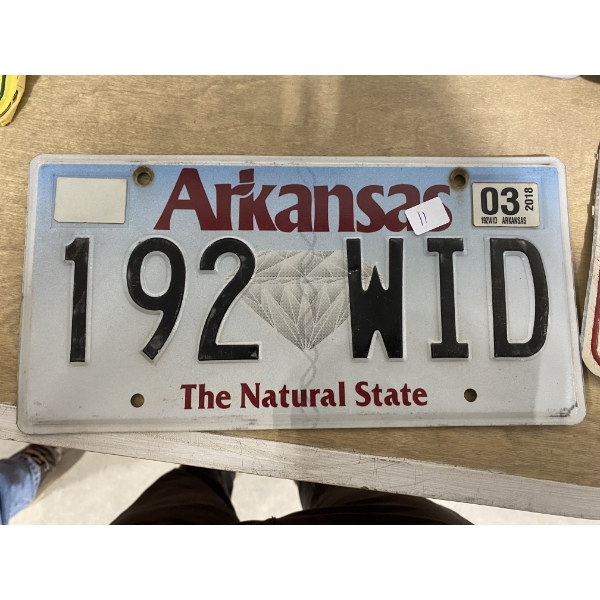 ARKANSAS US LICENSE PLATE