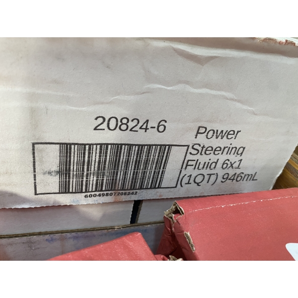 6 BOTTLES OF LUCAS POWER STEERING FLUID