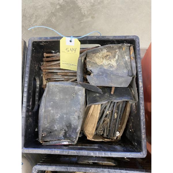 CRATE OF ASSORTED SIZE BOLTS - GOOD BOLTS