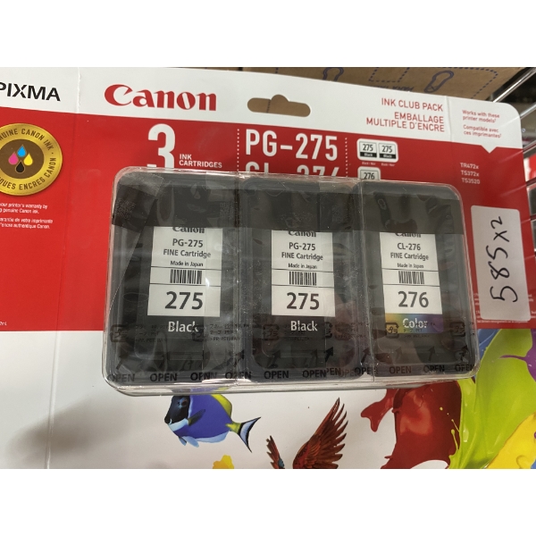2 CANON INK CLUB PACKS 