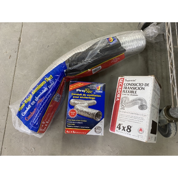 2 FLEXIBLE DUCTS + 1 SEMI-RIGID DUCT