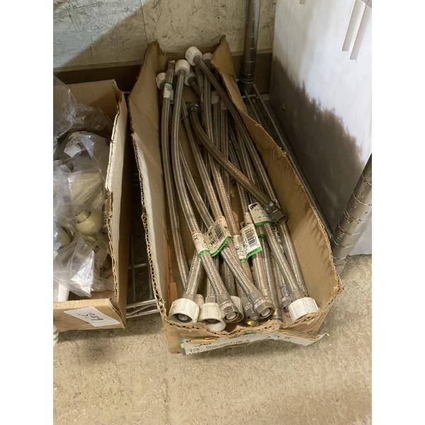 BOX OF ASSORTED TOILET SUPPLY LINE
