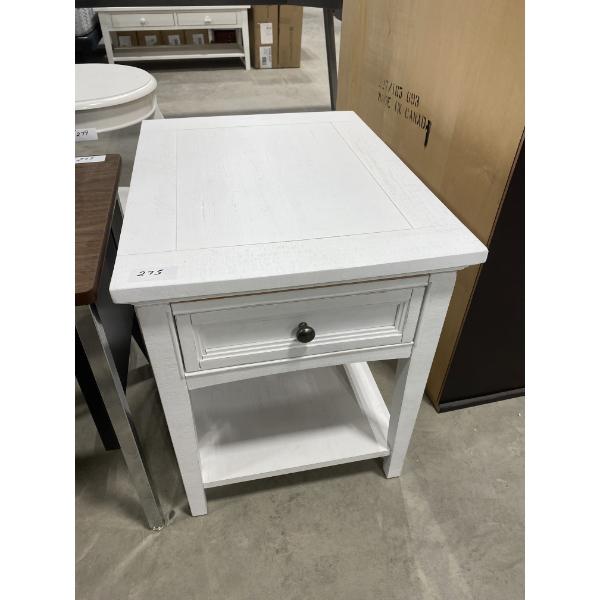 20 IN X 26IN END STAND WITH DRAWER- TOP JUST NEEDS GLUED TO THE BASE