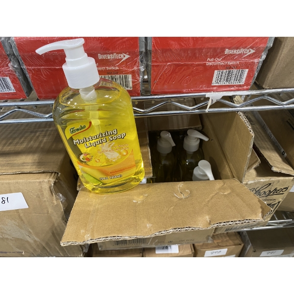 12 BOTTLES OF MOISTURIZING LIQUID SOAP