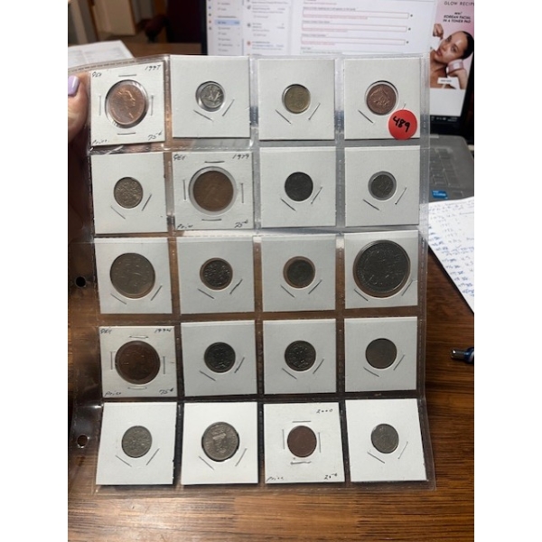 20 PCS OF WORLD COINS