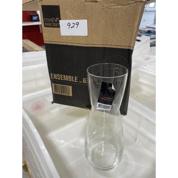 6 PIECES OF GLASS WARE