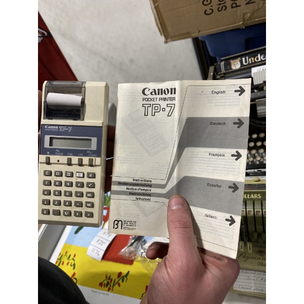 1983 CANON POCKET PRINTER - MODEL TP-7