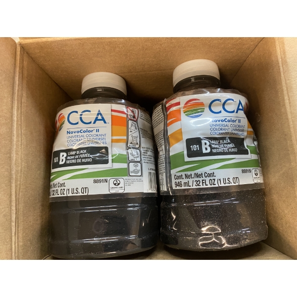 6 BOTTLES OF BLACK COLOURANT 