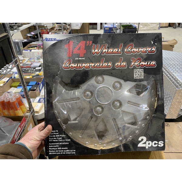 2 OF 14 INCH WHEEL COVERS