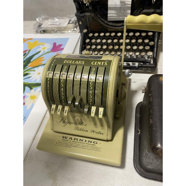 ANTIQUE 1967 PAYMASTER CHECKWRITER - MODEL# 8000