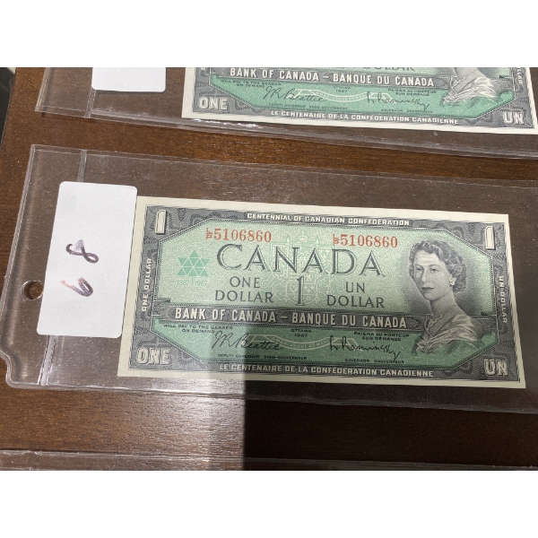 1967 CANADIAN 1 DOLLAR BILL
