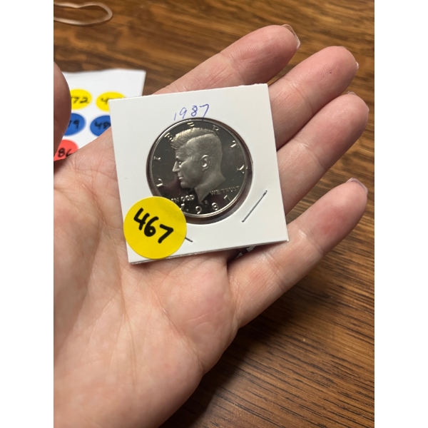 1987 U.S. KENNEDY HALF DOLLAR- PROOF FINISH