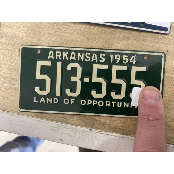 ARKANSAS CEREAL BICYCLE LICENSE PLATE