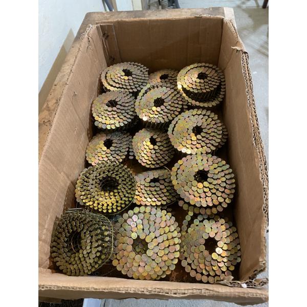 BOX OF 1-1/4 INCH NAIL GUN ROLLS