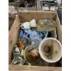 Image 2 : WOODEN BOX LOT OF ASSORTED GLASS