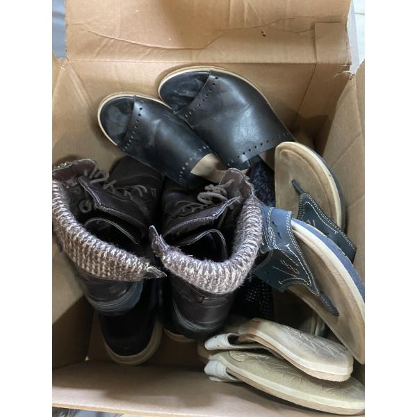 BOX OF ASSORTED SHOES