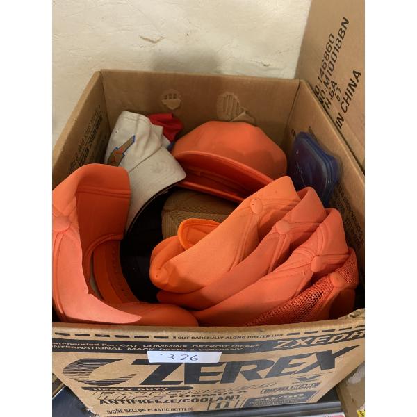 BOX LOT OF ASSORTED HATS