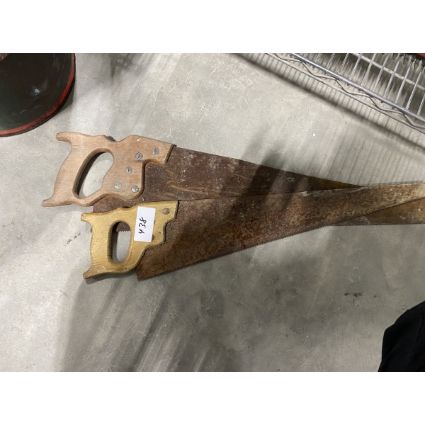 TWO HANDSAWS