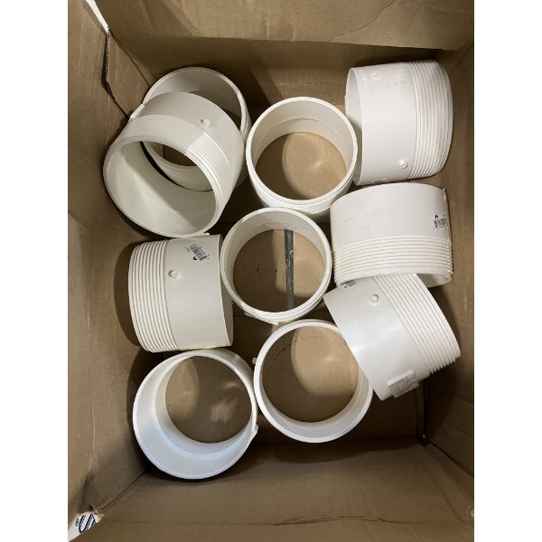 10 OF 4-1/4 DIA. X 3-1/4 INCH THREADED TO GLUE-END COUPLERS