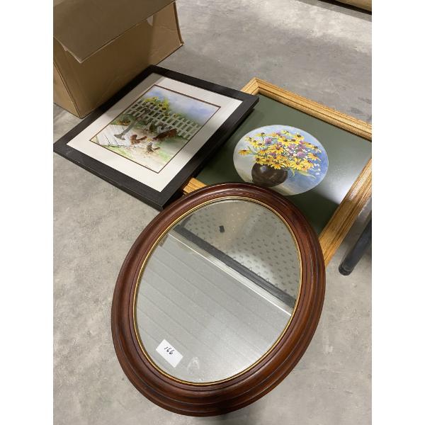 2 PICTURES AND 1 MIRROR
