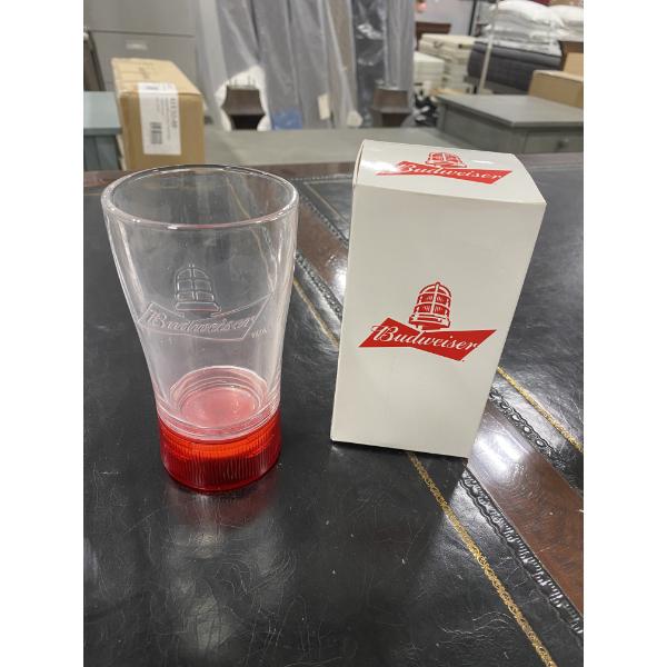 5 BUDWISER DRINKING GLASSES