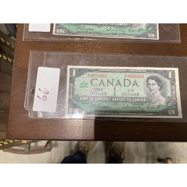 1967 CANADIAN 1 DOLLAR BILL