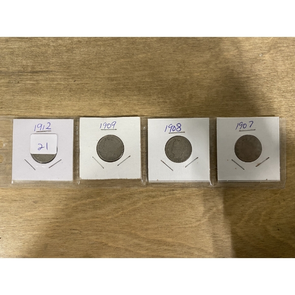 4 PCS OF US U NICKELS