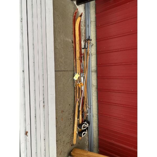 2 SETS OF SKIS AND POLES