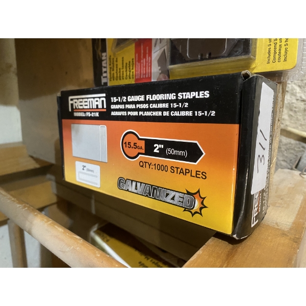 APPROX. 1000 OF 2 INCH FLOORING STAPLES