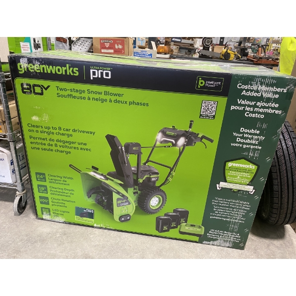 GREENWORKS 80 V SNOW BLOWER