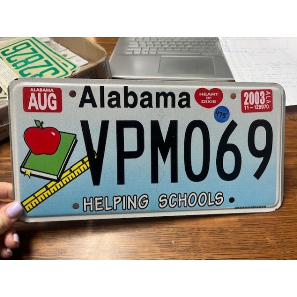ALABAMA LICENCE PLATE